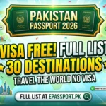Pakistan Passport Visa Free Countries